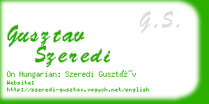 gusztav szeredi business card